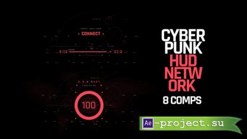 Videohive - HUD Cyberpunk Network - 40491205 - Project for After Effects