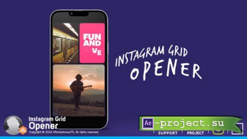 Videohive - Instagram Opener Grid Pack - 37414926 - Project for After Effects