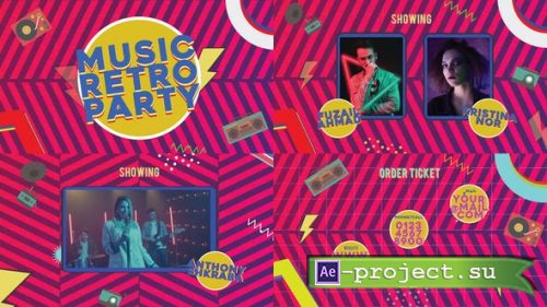 Videohive - Music Retro Party - 40523885 - Project for After Effects