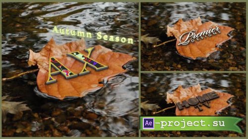Videohive - Autumn Yellow Leaf And Logo - 40538938 - Project for After Effects