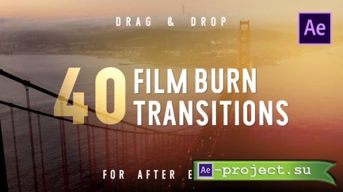 Videohive - Film Burn Transitions - After Effects - 40580064 - Project for After Effects