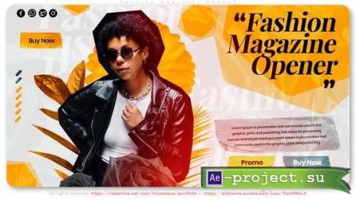 Videohive - Fashion Magazine Opener - 40638718 - Project for After Effects