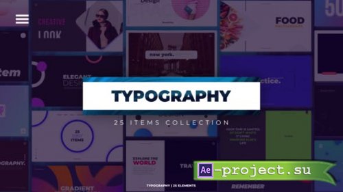 Videohive - Typography Slides - 40626899 - Project for After Effects