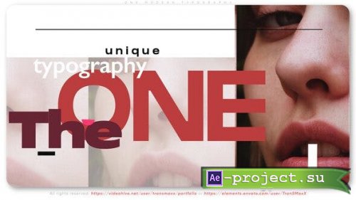 Videohive - One Modern Typography - 40726222 - Project for After Effects