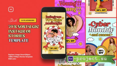 Videohive - 70s Nostalgic Style Instagram Stories Template - 40546860 - Project for After Effects
