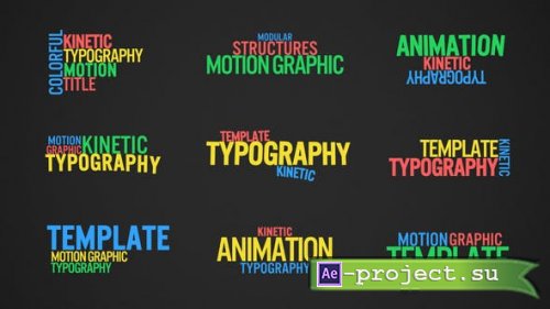 Videohive - Kinetic Typography V1 - 40750888 - Project for After Effects