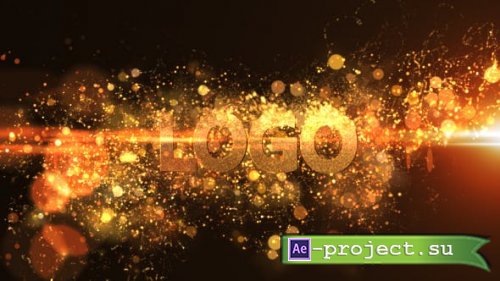 Videohive - Glowing Particle Logo Reveal 13 : Golden Particles 02 - 14935276 - Project for After Effects