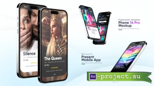 Videohive - Phone 14 Pro Mockup For Presentations - 40190261 - Project for After Effects