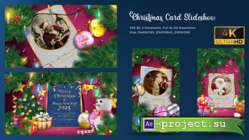 Videohive - Christmas Card Slideshow - 40828223 - Project for After Effects