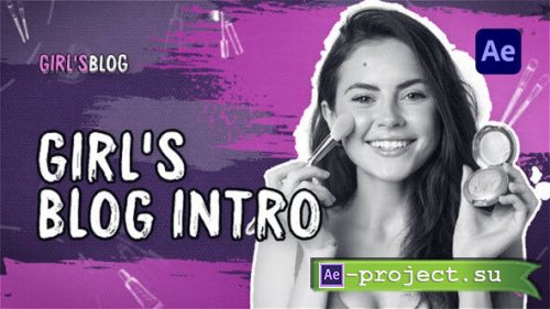 Videohive - Girl's Blog Intro || Make Up Tips - 40785314 - Project for After Effects