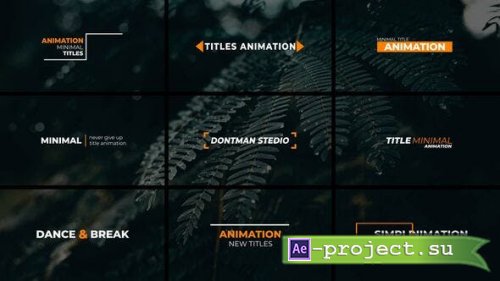 Videohive - Minimal Titles 2.0 | After Effects - 40895067 - Project for After Effects