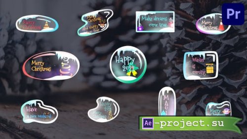 Videohive - Xmas Ice Bubbles Titles for Premiere Pro - 40901755