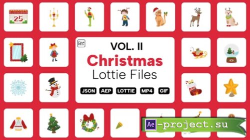 Videohive - Christmas Lottie Files Vol. II - 41001209 - Project for After Effects
