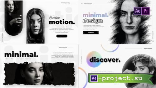 Videohive - Minimal Typography Pack - 41009309 - Project for After Effects