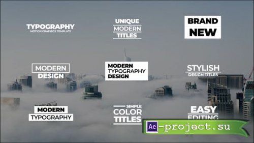 Videohive - Modern Titles | After Effects - 41015982 - Project for After Effects