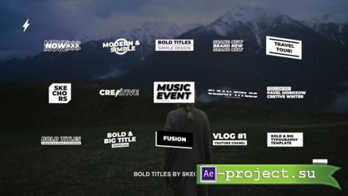 Videohive - Bold Titles 2.0 | AE - 41429587 - Project for After Effects