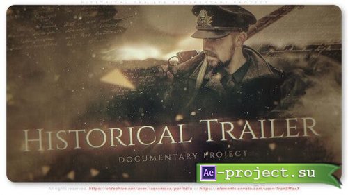 Videohive - Historical Trailer Documentary Project - 41424460 - Project for After Effects