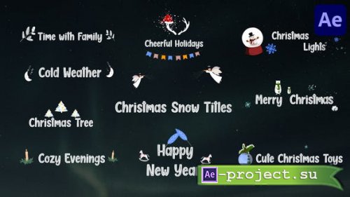 Videohive - Christmas Snow Titles for After Effects - 41542466 - Project for After Effects