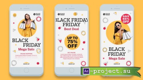 Videohive - Black Friday Social Media Posts 8 in 1 - 41368873 - Project for After Effects