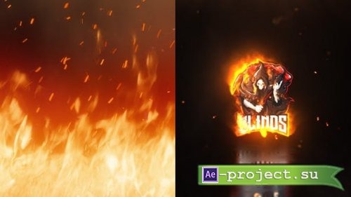 Videohive - Burning Fire Logo Reveal- 40871988 - Project for After Effects