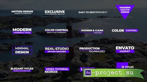 Videohive - Modern Titles - 41686428 - Project for After Effects