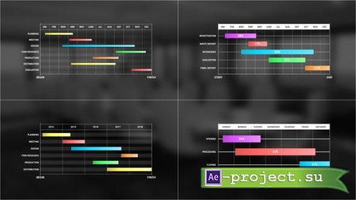 Videohive - Gantt Chart Infographic - 41751119 - Project for After Effects