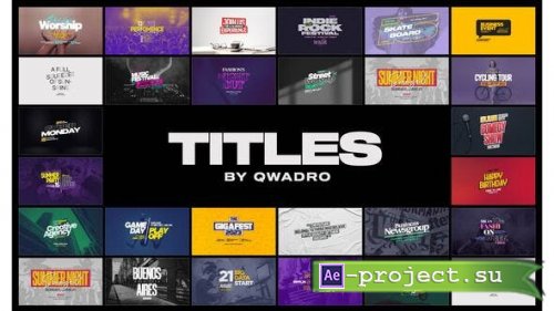 Videohive - Titles - 39020421 - Project for After Effects