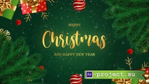 Videohive - Merry Christmas And Happy New Year Intro - 41795670 - Project for After Effects