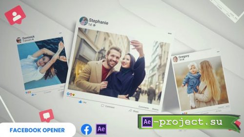 Videohive - Facebook Opener - 40768367 - Project for After Effects