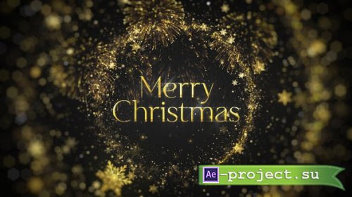 Videohive - Golden Christmas Intro - 41796845 - Project for After Effects