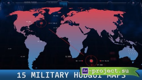 Videohive - 15 Military HUD UI Maps - 41793681 - Project for After Effects