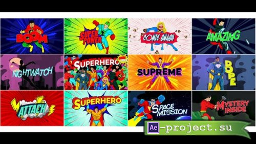 Videohive - Super Comic Titles - 36759859 - Project for After Effects