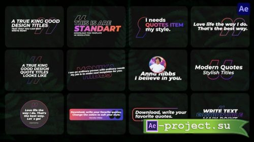 Videohive - Modern Quotes Titles | After Effects - 41814419 - Project for After Effects