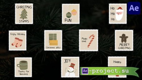 Videohive - Christmas Stamps Titles for After Effects - 41826623 - Project for After Effects