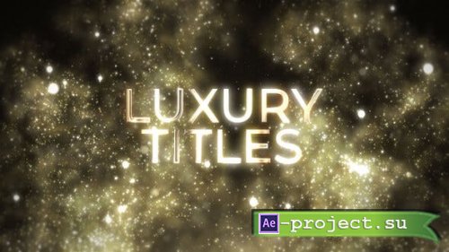 Videohive - Luxury Magic Gold TItles - 41818787 - Project for After Effects