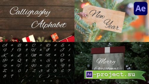 Videohive - Christmas Calligraphy Alphabet | After Effects - 41855685 - Project for After Effects