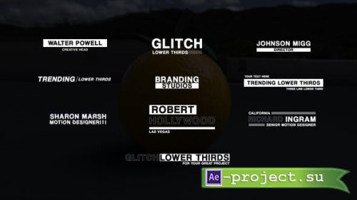 Videohive - Glitch Titles & Lower Thirds - 39104438 - Project for After Effects