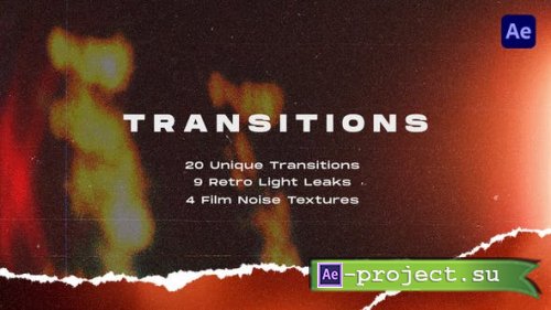Videohive - Torn Paper Transitions Pack - 40492352 - Project for After Effects