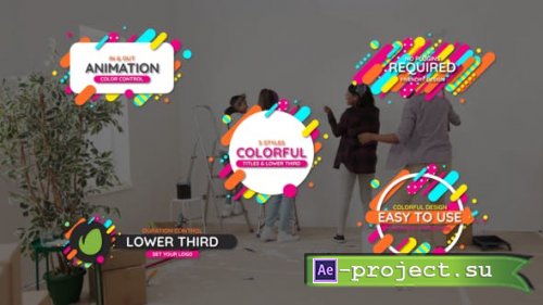 Videohive - Colorful Line Titles & Lower Third - 41861652 - Project for After Effects