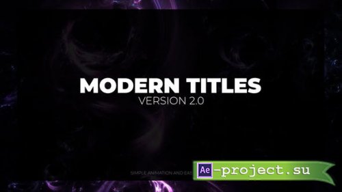 Videohive - Modern Titles 2.0 | After Effects - 41918704 - Project for After Effects