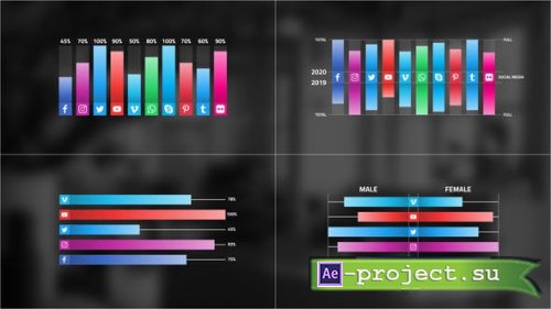 Videohive - Social Media Infographic - 41895099 - Project for After Effects