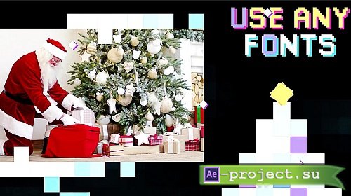 Videohive - Christmas New Year Pixel Opener 42462363 - Project For Final Cut & Apple Motion