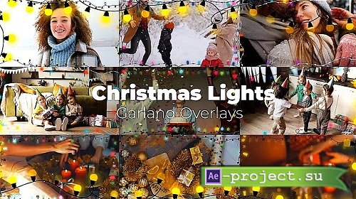 Videohive - Christmas Lights - Garland Overlays 42303360 - Project For Final Cut & Apple Motion