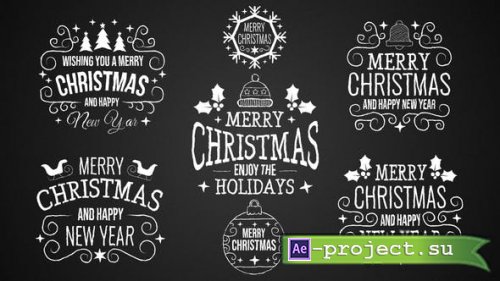 Videohive - Christmas Titles Pack 9 in 1 - 41912197 - Project for After Effects
