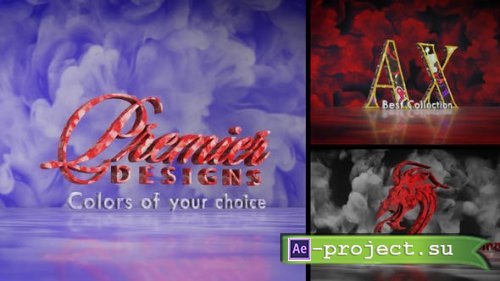 Videohive - Colors Smoke Ink Gas Logo and Text - 41945901 - Project for After Effects