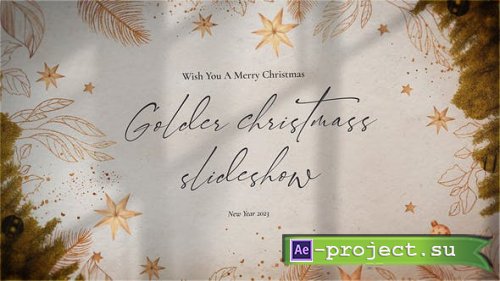Videohive - Golden Christmas Slideshow - 41954520 - Project for After Effects