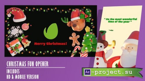 Videohive - Christmas Fun Opener - 41925344 - Project for After Effects