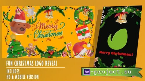 Videohive - Fun Christmas Logo Reveal - 41923729 - Project for After Effects