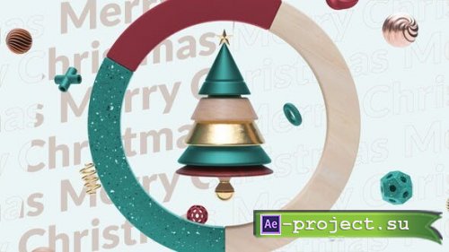 Videohive - Abstract 3D Christmas Logo - 42008836 - Project for After Effects