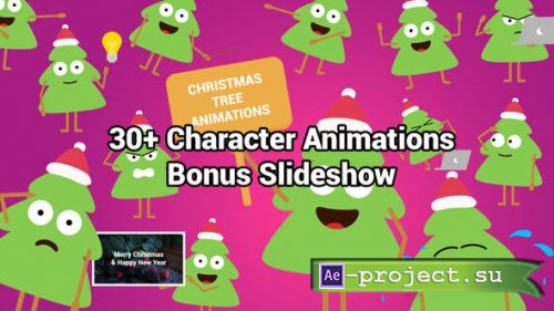 Videohive - Christmas Tree Animations - 41997413 - Project for After Effects
